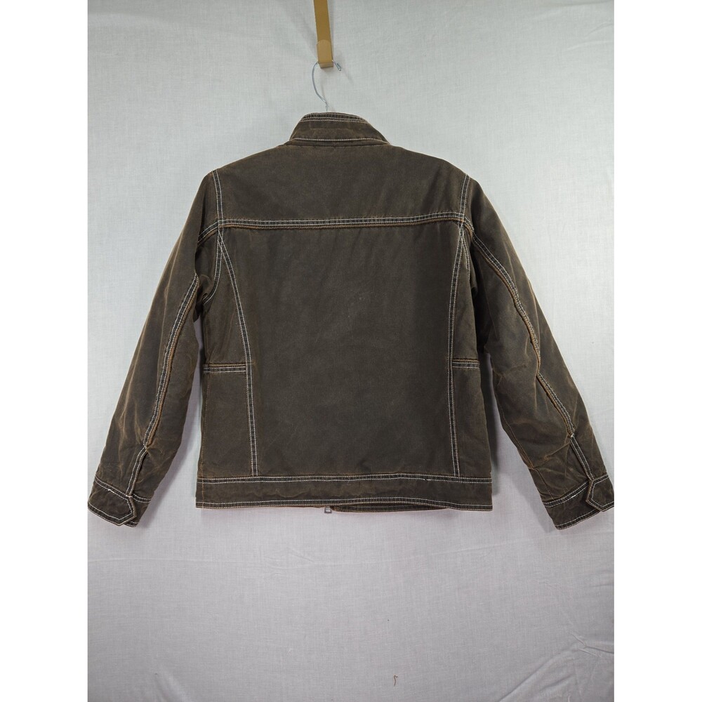 BKE Antiqued Brown Jacket From Buckle Boys Large Leather Look Full Zip***READ*** - Picture 7 of 10